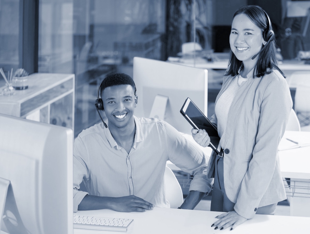 Derby BPO agents at work on the contact centre floor